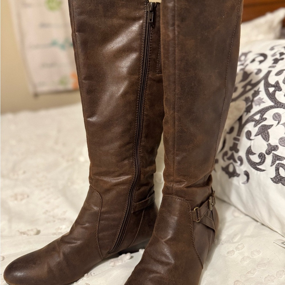 Kim Rogers Dark Brown Over the Knee Boots